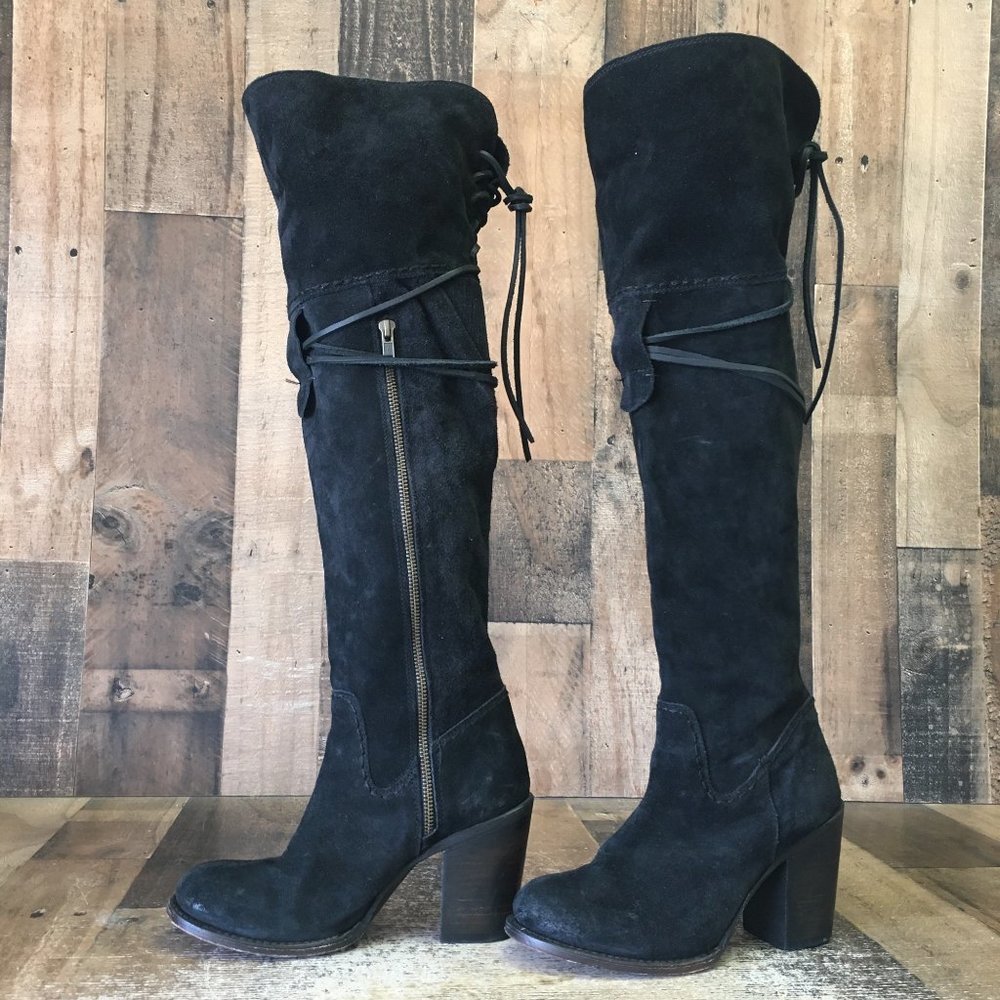 Freebird by Steven Brock Black Heeled Boots